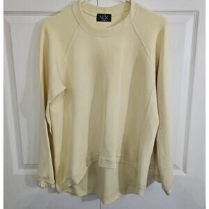 Nux Los Angeles Sleek Sweatshirt Yellow Medium‎ Athleisure Sporty Relaxed Soft
